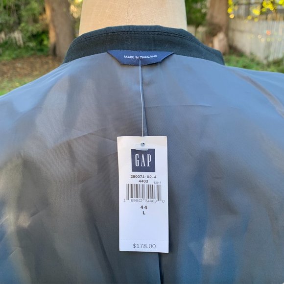 NWT Gap Man's Black Cotton Sports Jacket - Picture 14 of 16